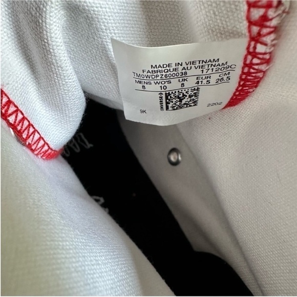 NWOT Converse Platform Lift High Top Custom Shoes Made with Love Heart Patches - Picture 8 of 8